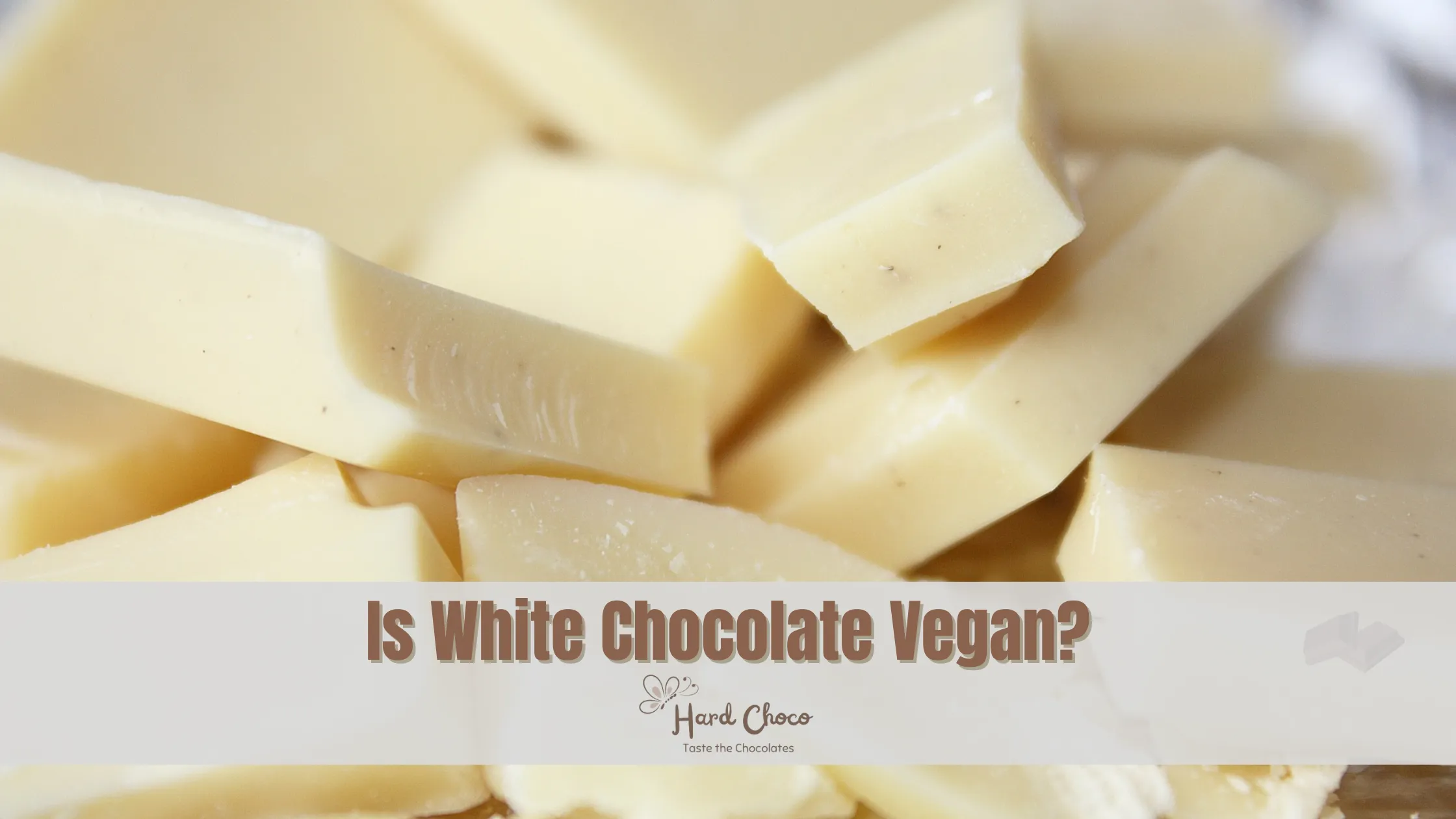 Is White Chocolate Vegan